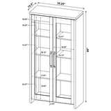 Myerson - 2 Door Tall Cabinet - Gray