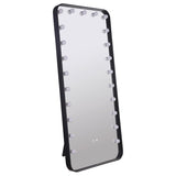 Canton 32 x 71 Inch LED Standing Mirror with Speakers Black - 961577