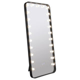 Canton 32 x 71 Inch LED Standing Mirror with Speakers Black - 961577