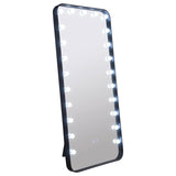Canton 32 x 71 Inch LED Standing Mirror with Speakers Black - 961577