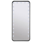 Canton 32 x 71 Inch LED Standing Mirror with Speakers Black - 961577