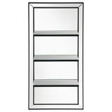 Oriel 24 x 47 Inch Rectangular 3-Shelf Wall Mirror Silver - 961631