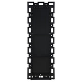 Tavin 24 x 65 Inch Geometric Frame Standing Mirror Silver - 961634