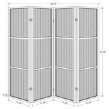 Browning 4-panel Bamboo Room Divider Folding Screen Walnut - 961638