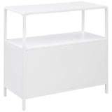 Amherst 2-door Radio Weave Cane Metal Accent Cabinet White - 961642