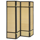 Pearce 4-panel Bamboo Room Divider Folding Screen Natural - 961648