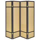 Pearce 4-panel Bamboo Room Divider Folding Screen Natural - 961648