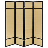 Pearce 4-panel Bamboo Room Divider Folding Screen Natural - 961648