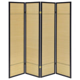 Pearce 4-panel Bamboo Room Divider Folding Screen Natural - 961648