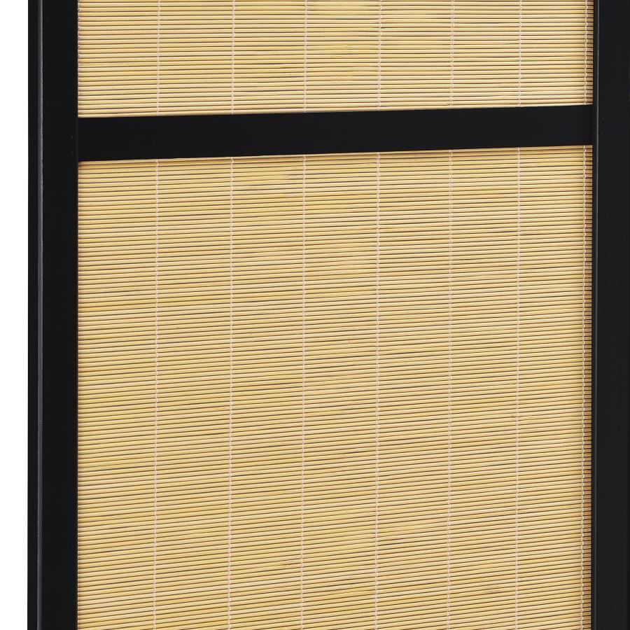 Pearce 4-panel Bamboo Room Divider Folding Screen Natural - 961648