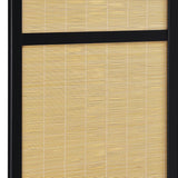 Pearce 4-panel Bamboo Room Divider Folding Screen Natural - 961648
