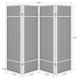 Pearce 4-panel Bamboo Room Divider Folding Screen Natural - 961648