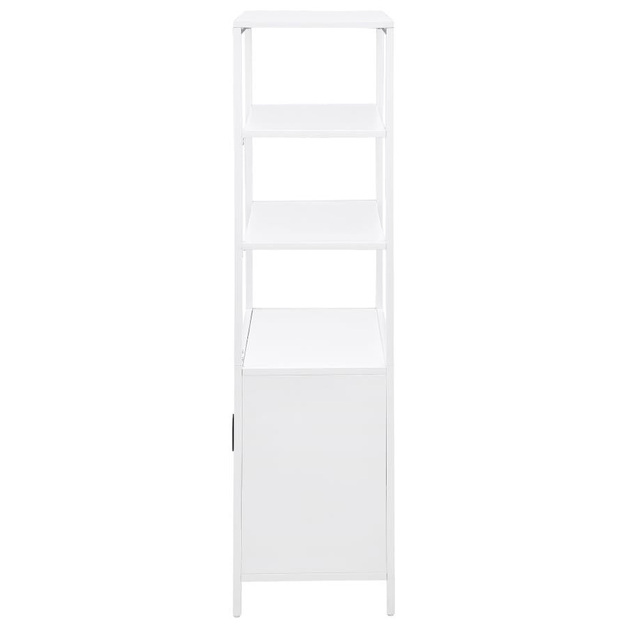 Amherst 3-shelf Radio Weave Cane Metal Accent Cabinet White - 961652