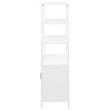 Amherst 3-shelf Radio Weave Cane Metal Accent Cabinet White - 961652