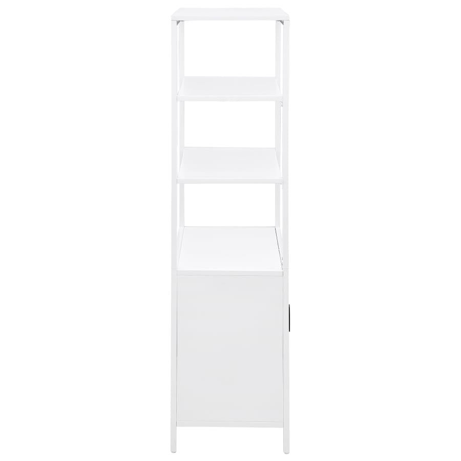 Amherst 3-shelf Radio Weave Cane Metal Accent Cabinet White - 961652