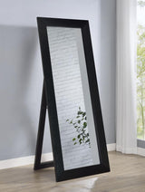 Cadence Tempered Glass Full Length Standing Mirror Black Oak - 961653