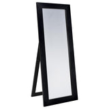 Cadence Tempered Glass Full Length Standing Mirror Black Oak - 961653