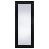 Cadence Tempered Glass Full Length Standing Mirror Black Oak - 961653