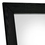 Cadence Tempered Glass Full Length Standing Mirror Black Oak - 961653