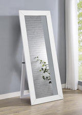 Cadence Tempered Glass Full Length Mirror White High Gloss - 961656