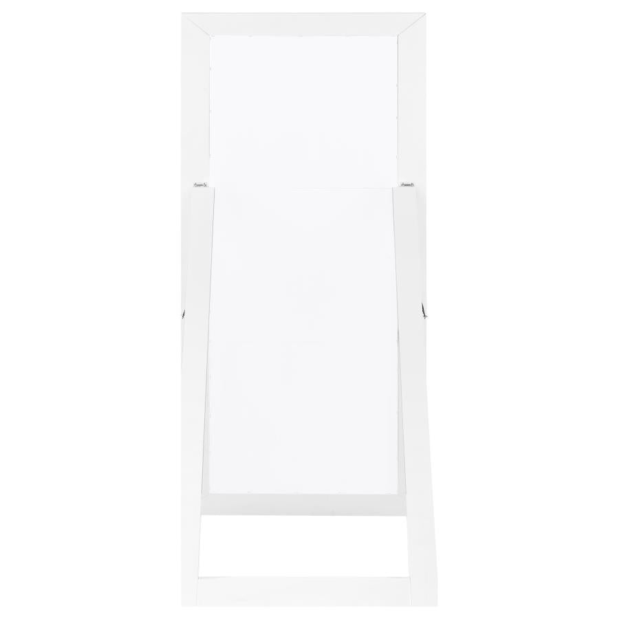 Cadence Tempered Glass Full Length Mirror White High Gloss - 961656