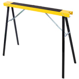 Folding Portable Saw Horses 2 Pack With Fast Open Legs, Heavy Duty For Garage And Workshop - Yellow / Black
