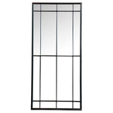 Annetta 24 x 52 Inch Window Pane Wall Mirror Black - 962913
