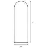 Stabler 20 x 60 Inch Metal Framed Floor Mirror Rose Gold - 963487