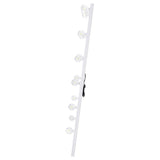 Zayan 32 x 71 Inch Floor Mirror LED Lighting White Gloss - 969558