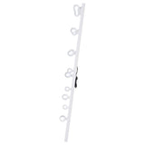 Zayan 32 x 71 Inch Floor Mirror LED Lighting White Gloss - 969558
