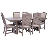 Z Westgate Dining Table & 6 Chairs - WGDTGR+WGDCGRx6