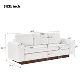Modern 3 Seater Sofa, Living Room Couch