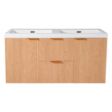 Modern Wall Mounted Bathroom Vanity, Soft Close Doors