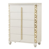 Cinderella - Chest With LED Accents And 5 Storage Drawers - Beige