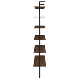 Owens 96-inch 6-shelf Wall Bookshelf Walnut - 980072