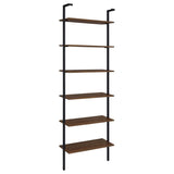 Owens 96-inch 6-shelf Wall Bookshelf Walnut - 980072