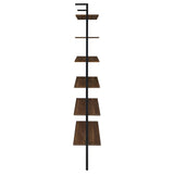Owens 96-inch 6-shelf Wall Bookshelf Walnut - 980072