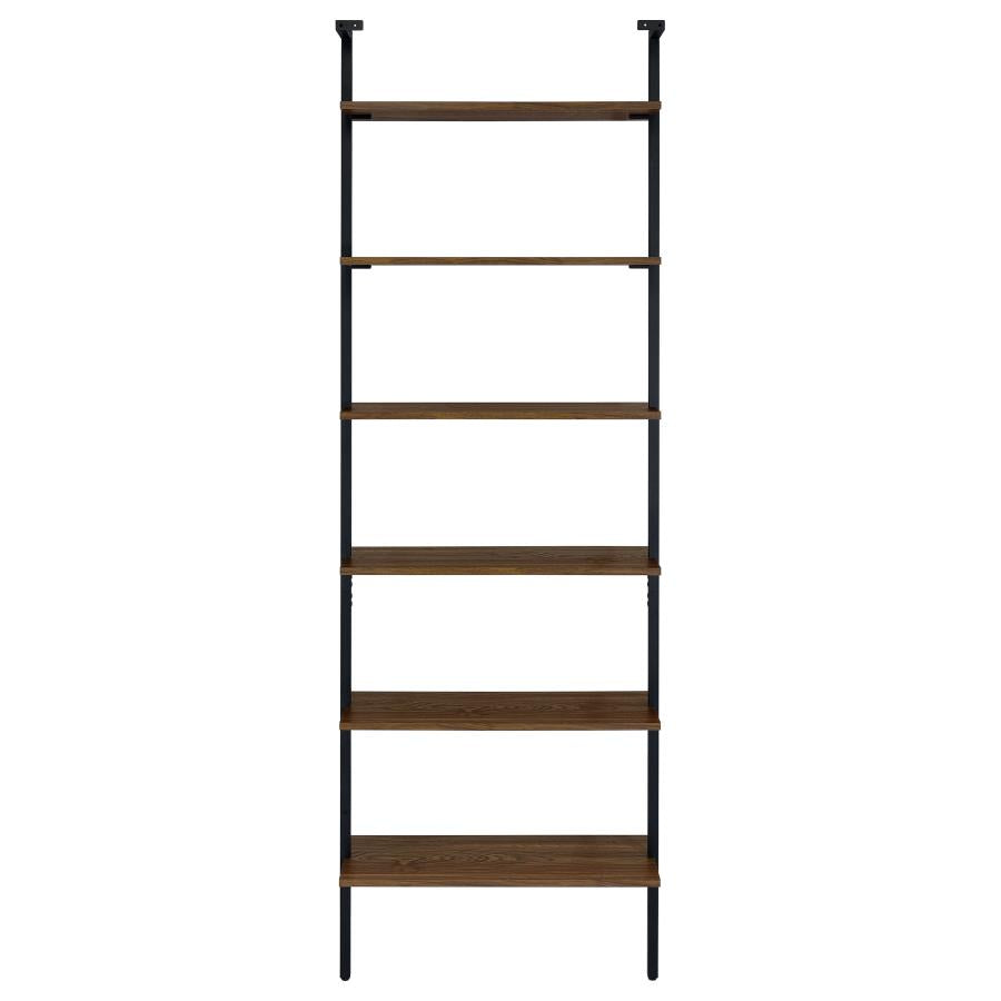 Owens 3-piece 96-inch Wall Mounted Bookshelf Set Walnut - 980074-S3