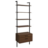 Owens 96-inch 4-shelf Storage Wall Bookshelf Walnut - 980074