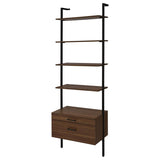 Owens 96-inch 4-shelf Storage Wall Bookshelf Walnut - 980074