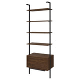 Owens 96-inch 4-shelf Storage Wall Bookshelf Walnut - 980074