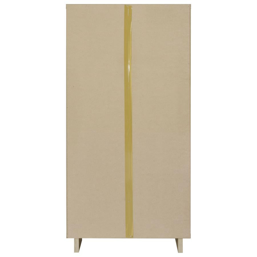 Dalton 65-inch 6-shelf Bookcase White and Distressed Pine - 980075