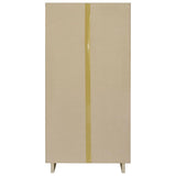 Dalton 65-inch 6-shelf Bookcase White and Distressed Pine - 980075