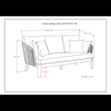 Carmel - Outdoor Sofa - Sand Drift