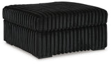 Midnight-Madness 2-Piece Sectional and Oversized Accent Ottoman - 98103U4