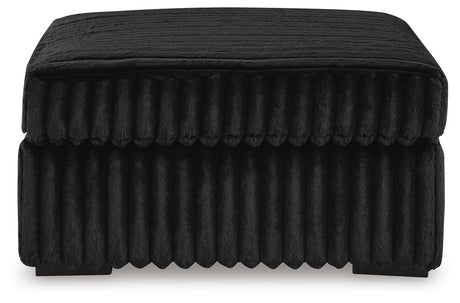 Midnight-Madness Oversized Chaise and Oversized Accent Ottoman - 98103U10