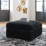 Midnight-Madness 2-Piece Sectional and Oversized Accent Ottoman - 98103U4