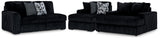 Midnight-Madness 2-Piece Sectional and Oversized Chaise - 98103U5