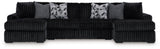Midnight-Madness 3-Piece Sectional with Chaise - 98103S5