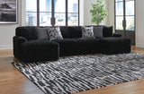 Midnight-Madness 3-Piece Sectional with Chaise - 98103S5